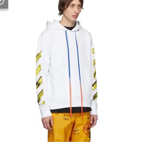 OFF-WHITE C/O VIRGIL ABLOH Acrylic Arrows Hoodie New - Picture 2 of 13